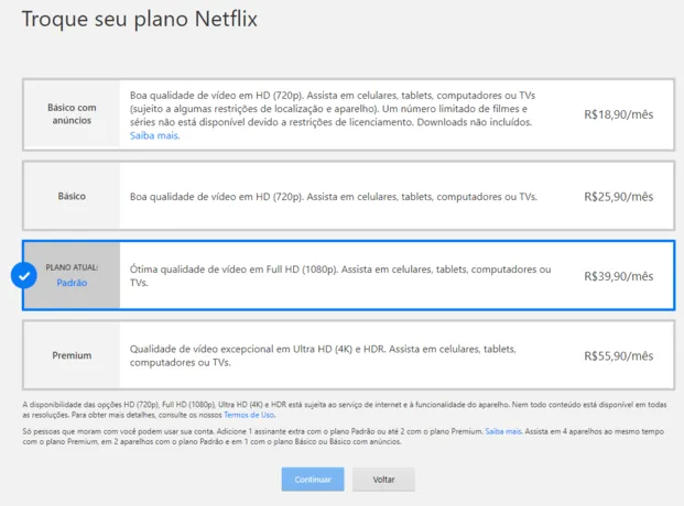 cancelar conta netflix