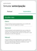 app stone selecao antecipação automática