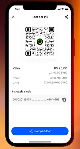 Imagem do aplicativo InfinitePay para receber via Pix