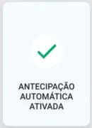 confirmação antecipação automática maquininha