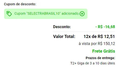 Cupom de desconto Ton 2