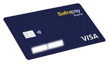 Imagem de um cartão da conta SafraPay Digital
