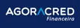logo agoracred png fundo azul
