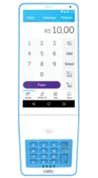 Passo 1 - Máquina de cartão Cielo Lio QR Code passo 1 maquininha cielo lio qr code fundo transparente png