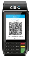 Passo 1 - Máquina de cartão Cielo Flash QR Code passo 5 maquininha cielo flash qr code fundo transparente png