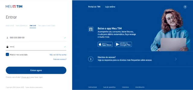 Espere receber o e-mail para criação da senha