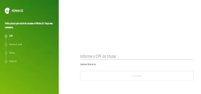 Informe o CPF do titular